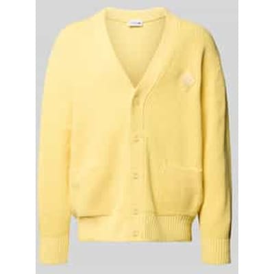 Relaxed fit gebreid jack van katoenmix model 'COTES PERLEES'