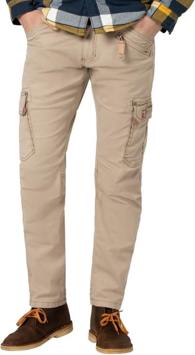 Heren Cargobroek Stretch Katoen Casual Pasvorm
