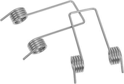 Vervangende Torsieveer - Afvalbak Onderdeel - Vuilnisbak Reparatie - Roestvrij Staal - 2 Stuks - Zilver
