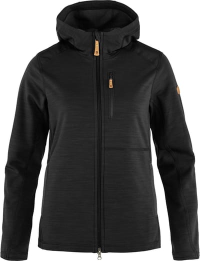 FJALLRAVEN Keb Fleece Hoodie W 86990 550 Black XL