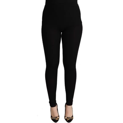 Dolce Gabbana Geribbelde Gebreide Leggings
