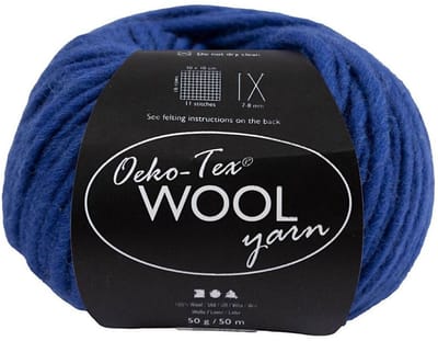 Creativ Company wolgaren blauw - breien en haken 50m.