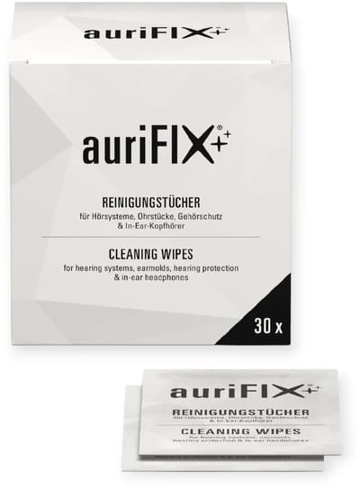 Aurifix reinigingsdoekjes oordoppen - per stuk verpakt 30 stuks