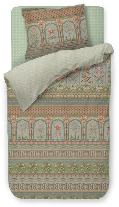 Pip Studio Bollywood Dreams kussensloop - Groen - 60 x 70 cm