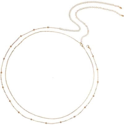 Dailygoody - Dames Buikketting - Verstelbare Tailleketting - Gouden