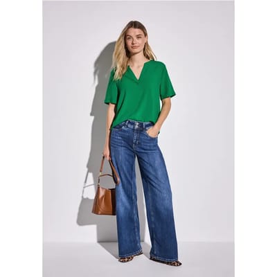 Blouse in effen kleur