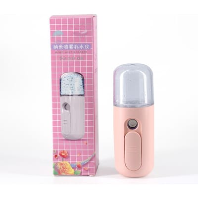 Spray Hydratatie Instrument Draagbaar Reinigend Gezicht Hydraterend Gezichtsstomer Kleine Bolletjes Mini Hydratatie Instrument roze