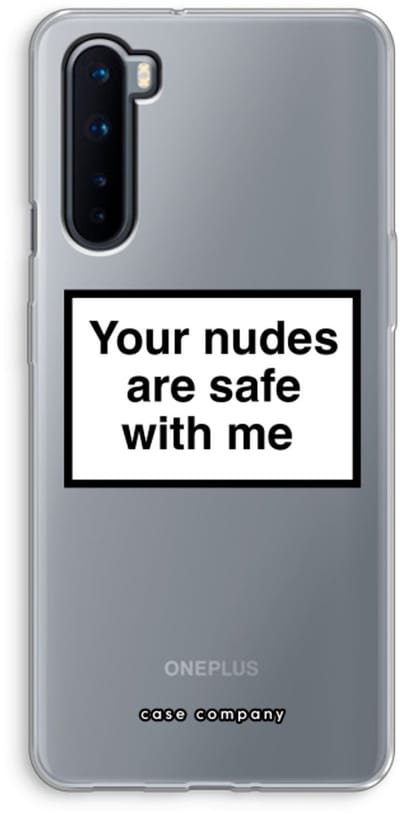 Case Company® - Hoesje geschikt voor OnePlus Nord hoesje - Safe with me - Soft Cover Telefoonhoesje - Bescherming aan alle Kanten en Schermrand