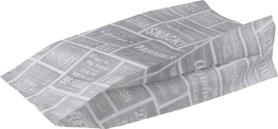 Zak - Snackzak - Ersatzpapier - 16/ 5x37cm - Pubchalk - wit/grijs - 5 kg