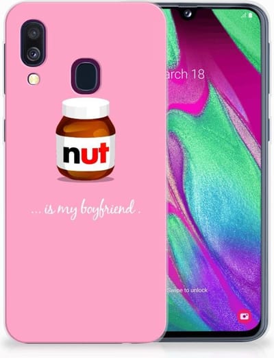 Samsung Galaxy A40 Siliconen Case Nut Boyfriend