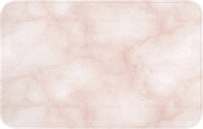 WC mat 80x50 cm - Antislip - Roze - Marmer - Crème - Toiletmat - Vloermat - Douchemat - Toilet tapijt - Toiletmatten