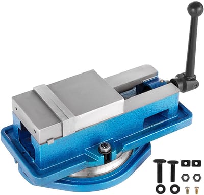 VEVOR 4 "Freesmachinevergrendelingsbankschroef met 360 Graden Draaibare Basis Hoge Precisie
