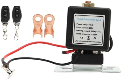 Dailygoody - Externe Batterij-ontkoppelingsschakelaar - Antidiefstal - Voorkom Leegloop - 24V 500A - Afstandsbediening - Batterijbehoud - Geschikt voo...