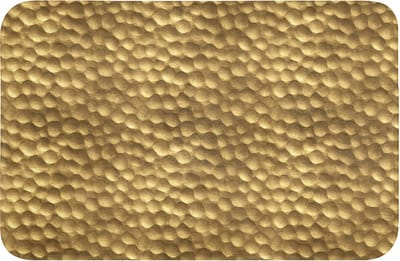 WC mat 60x40 cm - Antislip - Metaal - Dynamisch - Goud - Toiletmat - Vloermat - Douchemat - Toilet tapijt - Toiletmatten