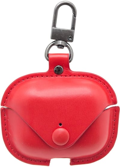 Premium Hoesje Geschikt Voor Airpods 3 Case Rood Oplaadcase Leer