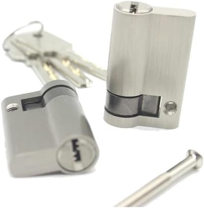 Cilinderslot Deurslot - Sluitcilinder Veiligheidsslot - Deur Beveiligen - Anti-Picking Ontwerp - 60 mm - Zilverkleurig