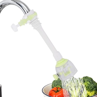 Dailygoods- Kraan Extender Verstelbaar - Waterbesparend - Flexibele Buis - 360° Rotatie - Keuken Tap Slang - Hoogwaardig Materiaal - Kraanverlengstuk