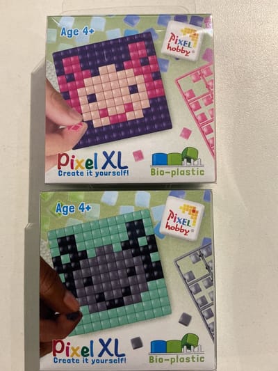 PIXELHOBBY XL SET 2 FUN SET AXOLOTL GRIJS/ROZE