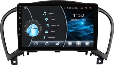 Autoradio met bluetooth - Carplay - Geschikt voor Apple en Android - Stereo - Navigatie - Navigatiesysteem auto - Voor Nissan Juke YF15 (2010-2014)