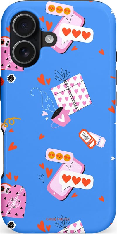 Casetastic hoesje geschikt voor Apple iPhone 17 - MagSafe - Dubbellaagse bescherming - Romantische Date - Fashion Case - Lavendel Wit