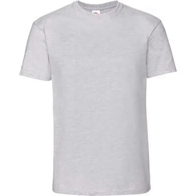 T-shirt Fruit Of The Loom Iconische 195 Premium Tees Volwassen Gris - S
