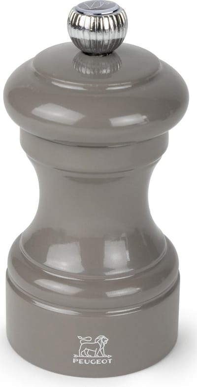 Peugeot Saveurs Peugeot Bistro zoutmolen - 10 cm, taupe grijs geschilderd hout