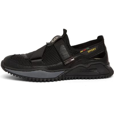 Nouveaux hommes sandales été respirant maille sandales hommes en plein air décontracté léger plage sandales à la main hommes chaussures en cuir véritable 45 noir