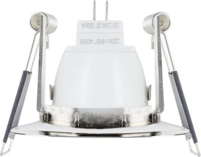 Integral Mini Inbouwspot Gepolijst Chroom Nikkel IP65 | Zaagmaat 4.5cm | Voor MR11 GU4 of PAR11 GU10 Ø3.5cm