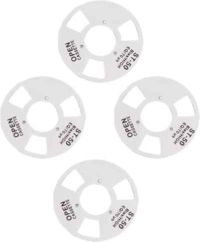 Lege Cassetteband Spoel - Doe-het-zelf Spoelband - Muziek Opnemen - Fijn Vervaardigd - 40 mm Spoeldiameter - Zilver