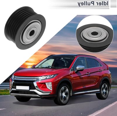 Beltwiel voor Mitsubishi Outlander 2012-2020 - Serpentineriem Spanningstensioner - Staal Zwart - 1 Stuk - Vervangingsonderdeel, Auto Accessoires, Hoogwaardige Kwaliteit