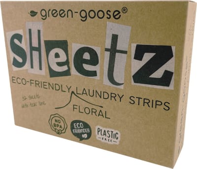 Sheetz by green-goose® Wasstrips | Zomerbloemen | 32 Vellen | Plastic-vrij | Vegan | Duurzaam | Wasmiddelvervanger