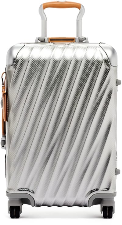 TUMI 19 Degree Aluminium INTERNATIONAL CARRY-ON Texture Zilver Aluminium Handbagagekoffer 56 cm