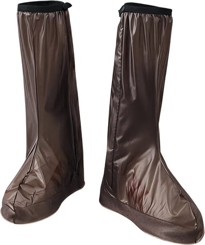 Hoge unisex PU overschoenen herbruikbaar – waterdichte regen laarsovertrekken – antislip – Koffie – Maat S – sterk en duurzaam – houden schoenen droog – ideaal tegen sneeuw, regen en vuil – geschikt voor gebruik, werk en reizen – wandelen en fietsen