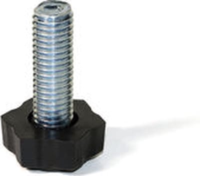 Regelbare voet M8 Zeshoekig Meubel, H 38mm, Staal en Kunststof, Verzinkt per 80 stuks