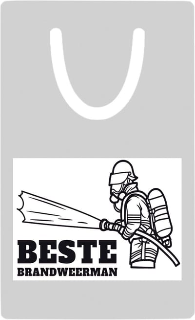 Hacebo® - Beste brandweerman metalen boekenlegger - Beste brandweerman - collega - cadeau Bladwijzer boekenleggers - 7.6 cm x 5cm