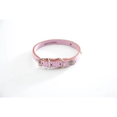 Dogen halsband met stiksels en naamplaatje Martin Sellier