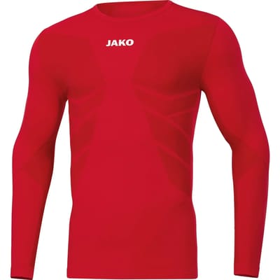 Jako Comfort 2.0 Longsleeve Kinderen - Sportrood | Maat: 128-140
