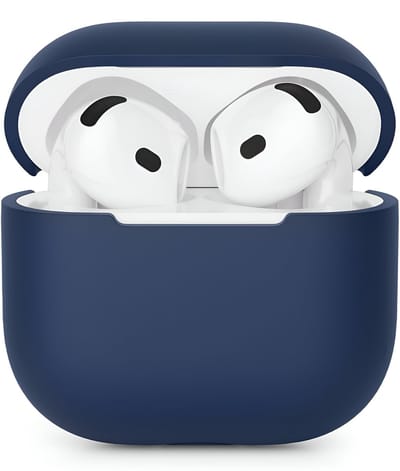 Studio Air Hoesje geschikt voor Airpods 4 - Schokbestendige Siliconen Case - Royal Blue