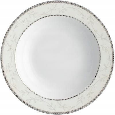 ASTRA Diep Bord 22,5cm - Platina Marmer - Handbeschilderd