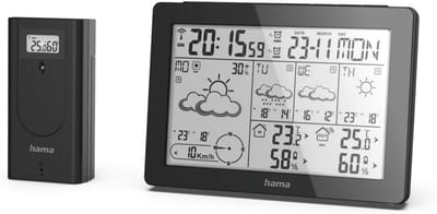 Weersvoorspellingscentrum - Weerstation - Weer voorspellen - Betrouwbare 2-4 dagen voorspelling - 3 x 15.3 x 10.5 cm - Zwart