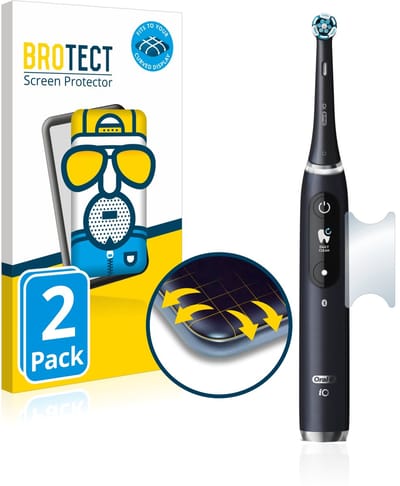 BROTECT - Screenprotector voor Oral-B iO 9 - Folie Beschermfolie matte volledig dekking 2 Stuks