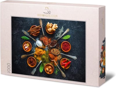 Moderne Kruidenpuzzel - Keuken Puzzel - Ontspannend Puzzelen - Premium Karton - 68 x 48 cm - Sterke Kleuren