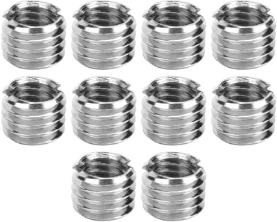 Dailygoods- Draadinzetstukken 10st - Roestvrijstalen Reparatietool - Reducerende Moer - Schroefdraadbevestigingen - Stabiele Prestaties - Lange Levensduur - Schroefdraadmoer