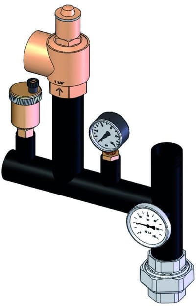 Remeha Veiligheids-armaturenbalk, voor ketel < 300 kW, 100016230