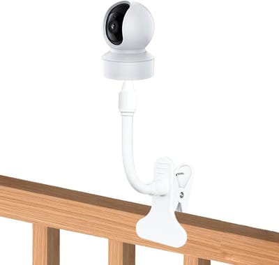 Babyfoon Houder Universeel - Flexibele Cliphouder – Siliconen Bevestiging – Zonder Boren – 360° Verstelbaar – Veilig en Stabiel – Kinderbed – Peuterbed – Wandrek