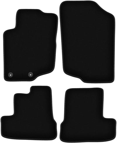BASIC zwarte veloursmatten voor: Peugeot 207CC coupé, cabrio (2006-2012)