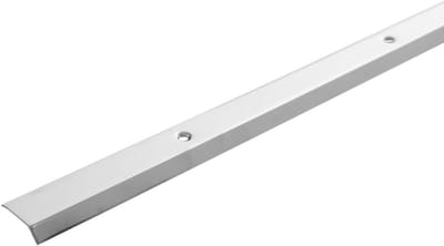 Plint Parket - Afdekstrip Vloer - Voegen Afdekken - Ongenivelleerde Eindkappen - 100 cm - Zilver