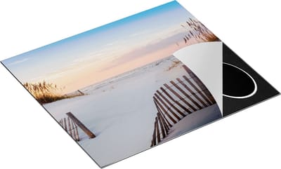 Chefcare Inductie Beschermer Strand en Zee - 60x50 cm - Afdekplaat Inductie - Kookplaat Beschermer - Inductie Mat