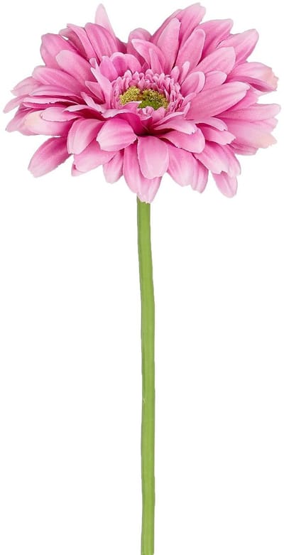 Mica Decorations Kunstbloem Gerbera Floral - H60 cm - roze - kunststof - stelen kunstbloemen - boeket - rozen bloemetjes