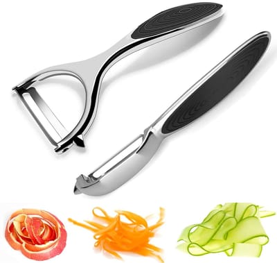 2-Pack Dunschiller Set - Dunschillers - Aardappelschiller - Dunschiller Aardappel - I-model - Y-model + E